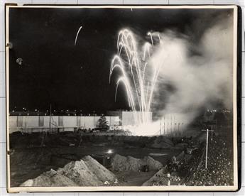 (NEW YORK WORLDS FAIR) Presentation album entitled Photographs, New York Worlds Fair 1939, with 54 large-format